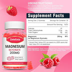 Magnesium Glycinate Gummies, High Absorption Magnesium Glycinate Supplements for Relaxation, Magnesium Chews for Adults and Kids, Raspberry Flavor 60 Count