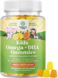 Kids DHA Omega 3 Gummies for Kids - Delicious Fish Free DHA Omega 3 Gummies with Vegetarian 6 9 for Vision Brain & Immunity - Non GMO Supplement Fish & Gluten Free - 90 Count