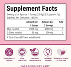 VITA-PCOS Myo-Inositol & D-Chiro Inositol Supplement for Women – 90 Day Supply Fertility Supplements for Women, PCOS Supplements, OvaSupport with 40:1 Ratio MyoInositol 2000mg & D-Chiro 50mg, 13.02oz