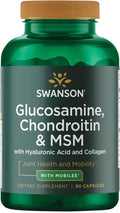 Swanson Glucosamine Chondroitin & Msm with Hyal-Joint 90 Capsules