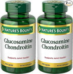 Nature's Bounty Glucosamine Chondroitin Pills and Dietary Supplement, Support Joint Health, 110 Capsules (Pack of 2)