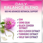 Menopause Supplements for Women - Hot Flash Night Sweats & Menopause Relief Pills - Probiotic Blend 8 Billion CFU Per Serving with Dong Quai & Black Cohosh - Vaginal, Digestive Support - 60 Capsules