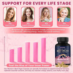 Beef Organ Supplement for Women, Beef Liver, Kidney, Heart & Uterus Tissue, with Multivitamins, Folate & Herbal Extracts – Balance Hormones, Support PMS & Energy, Grass Fed,Pasture Raised,120 Capsules