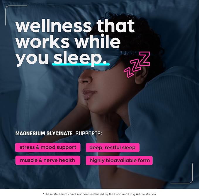 Magnesium Glycinate 1160mg + Aloe Vera, D3 & K2 Complex 90 Capsules - High Absorption, Non-Laxative - Supports, Muscle Function & Healthy Metabolism Chelated Formula