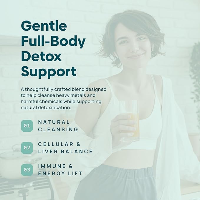 Total Detox, Heavy Metal Detox for Adults- Zeolite, Chlorella, Milk Thistle, Shilajit & Iodine, Toxin Cleanser, Pineal Decalcification, Fluoride Cleanse, Heavy Metal Cleanse, 60 Mixed Berry Gummies
