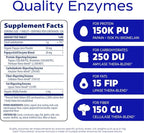 Enzymedica Papaya Gold, Advanced Digestive Enzymes with Natural Organic Papaya & Chlorophyll for Comprehensive Digestion Support, High Potency Bromelain & Papain, Vegan, Mint, 120 Chewable Tablets