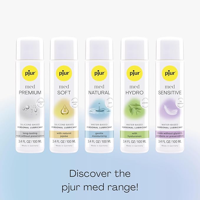 pjur med Clean Spray, Alcohol-Free Intimate Cleansing Spray with Natural Ingredients, Fresh Fragrance - 3.4 fl oz / 100 ml