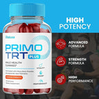 Primo TRT Gummies, Primo TRT Plus Advanced Performance Blend Supplement, PrimoTRT Try Prime Gomitas Maximum Strength Males Support for Overall Health Wellness All Natural Ingredients (60 Gummies)