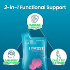 JungKwanJang i-Pass Junior Dietary Supplement- Korean Red Panax Ginseng Extract - Support Immune System, Memory Improvement and Concentration, Productivity - 30 Pouches