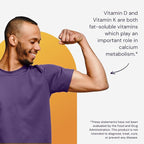 Healthy Origins Vitamin D3 & K2 - Vitamin D3, 50 mcg - Vitamin K2, 200 mcg - Easily Absorbable Vitamin D & Vitamin K Supplements - Non-GMO & Gluten-Free Supplements - 60 Softgels