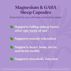 Natrol Sleep & Restore Capsules with Magnesium Glycinate 100mg, GABA, Essential for Your Ultimate Restorative Sleep, Melatonin-Free, 30 Day Supply