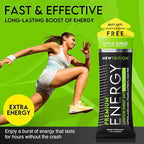 NewTrition® Extra Strength Energy Shots, 1.7 fl oz - 250mg Caffeine with Vitamin B & Amino Acids, Sugar-Free, Zero Calorie Vitamin Energy Drink for Focus & Endurance (Pack of 12, Apple Surge)