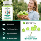 HMB and Leucine Amino Acid Gummies: HMB Supplements for Men Women with L-Glutamine for Muscle Growth Fast Workout Recovery, Sugar Free Vegan Non-GMO Green Apple Flavored 30 Day Supply