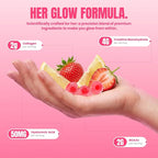 Creatine Gummies for Women, 8000 MG Complex with Collagen + BCAAs + Vitamin C & B12, Creatine Monohydrate Gummies for Women, for Booty, Energy & Strength, Sugar Free 120 Count Strawberry-Lemon Flavor