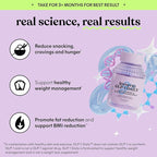 Lemme GLP-1 Daily Support, Clinically Studied Ingredients to Reduce Hunger & Cravings, Promote GLP-1 Production, Support Fat Loss and Weight Management, 1 Month Supply (60 Capsules)
