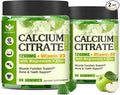 Calcium Citrate 1200mg Supplement with Vitamin D3 Gummies for Women & Men - Chewable Calcium Magnesium Zinc D3 K2 Supplement for Bone & Teeth Support, Vegan, Apple Flavor - 60 Gummies (2Pack)