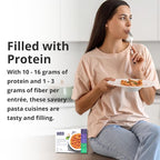 HMR Pasta Picks Entrée Pack, Pre-Packaged Lunch or Dinner to Support Weight Loss, Pack of 6 Ready to Eat Meals, 10-16 grams of Protein per Entrée, Low Calorie Food, 7-8 oz Servings per Meal