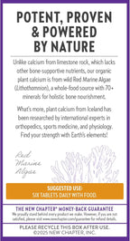 New Chapter Calcium Supplement - Bone Strength Tiny Tabs Plant-Based USDA Organic Calcium with Magnesium, Vitamin D3+K2, for Bone Health & Joint Mobility, Heart Support, 905 mg dose - 120 Tiny Tabs