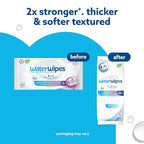 WaterWipes Sensitive Whole Body Cleansing Wipes, 99.9% Purified Water, XL Textured Wipes, Incontinence Care, Fragrance Free, 30 Count