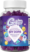Joy Dopa Focus & Energy Gummies – Natural Dopamine Support with Mucuna Pruriens, L-Tyrosine, L-Theanine & GABA | Steady Focus, Daily Drive & Balanced Energy | Vegan, Non-GMO, Blueberry Flavor