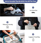 Foldable & Portable Weekly Pill Organizer 2 Times a Day with Clear Printed Labels - 7 Day AM PM Medicine Box, Week Daily Travel Pill Meds Case Holder for Medications, Vitamin, Supplement - Grey