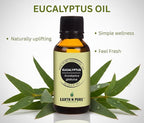 Earth N Pure Eucalyptus Essential Oil (Nilgiri Oil) Steam Distilled, Undiluted, Natural, Therapeutic Grade with Glass Dropper -100 ml