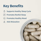 Snap Supplements Natural Sleep Aid with Melatonin & Valerian Root – Supports Relaxation, Restful Deep Sleep & Nighttime Recovery – 60 Capsules