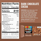 KIND Breakfast Protein Bars, Dark Chocolate Cocoa, Healthy Snacks, Gluten Free, 8g Protein, 6 Count