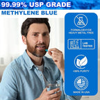 Methylene Blue Gummies Pharmaceutical Grade (12 MG), Support Mental Clarity, Memory, Focus, Cognition & Natural Energy, Made in USA, Formaldehyde Free, 60 Gummies