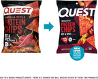 Quest Nutrition Tortilla Style Protein Chips, Hot & Spicy, 19g of Protein, 4g Net Carbs, High Protein, Gluten Free, 1.1 Ounce (Pack of 12)