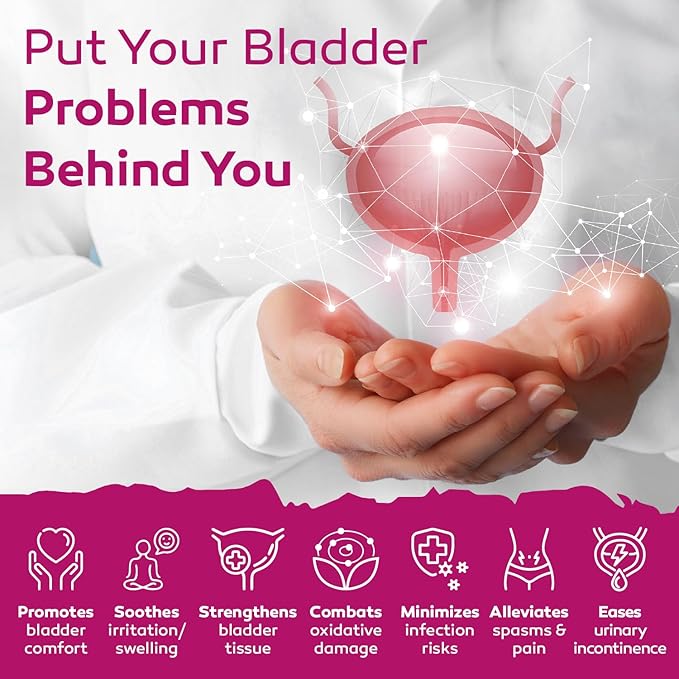 CYSTASOLV Bladder & Pelvic Discomfort Formula - Enjoy Less Urgency & Flares* with Daily IC/BPS UTI Support – Premium Bladder & Urinary Support for Women & Men - 60 Vegan Capsules