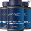 ProHealth Trans Resveratrol Plus 1000mg. Worlds Most Researched Trans-Res Supplement. Doctor Formulated with Quercetin & BioEnhancers for Max Potency. Lab Tested 98% Pure. 30 Servings (3 Pack)