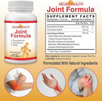 Neuro Health Joint Formula with Glucosamine, Chondroitin and MSM, 60 Capsules (1 Bottle) Turmeric/Joint Support Supplement for Bones, Back, Knees, Hands/Used for Cartilage & Joint Support
