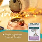 Valerian Root Tea Organic (40 Tea Bags) - Valeriana Herb – Calming Herbal Infusion for Sleep, Healthy Stress Response - Te para Dormir de Noche