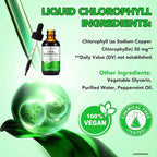 Liquid Chlorophyll Drops, Chlorophyll Liquid Drops, Body Deodorizing, Supports for Odor Balance, Natural Body Freshness, Body Odor Control, Fresh Breath, 60ml.