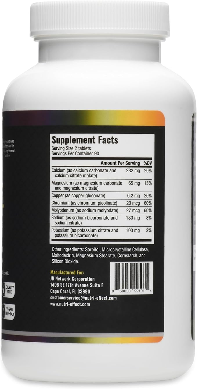 pH Balance Multi-Mineral Tablets | Alkaline Support for Energy, Metabolism, Bone & Cellular Health | Helps Maintain Acid-Base Balance | pH Balance Pills for Women & Men | 180 Tablets