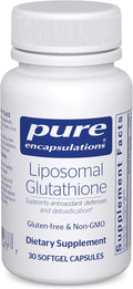 Pure Encapsulations Liposomal Glutathione - Immune Support & Liver Detox* - Antioxidant Protection - with Setria Glutathione - Non-GMO - 30 Softgel Capsules