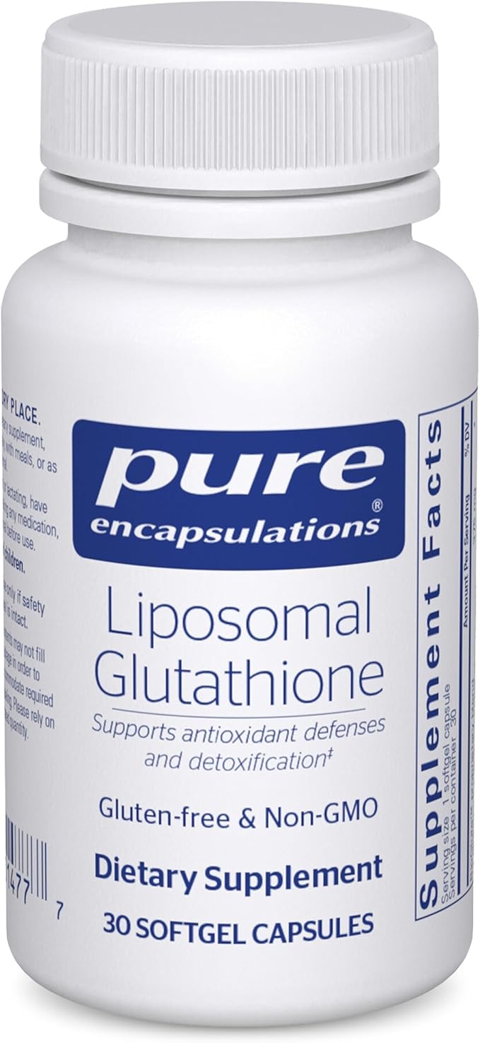 Pure Encapsulations Liposomal Glutathione - Immune Support & Liver Detox* - Antioxidant Protection - with Setria Glutathione - Non-GMO - 30 Softgel Capsules