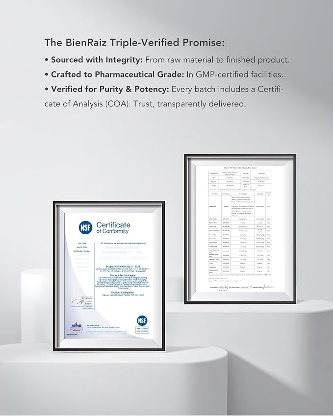 Vitamin D3 K2 5000IU 100mcg MK-7, 120 Softgels, 2-in-1 K2 D3 Vitamin Supplement for Bone Health, Immune Support, Better Calcium Absorption, Easy to Swallow, One Daily, 120 Day Supply
