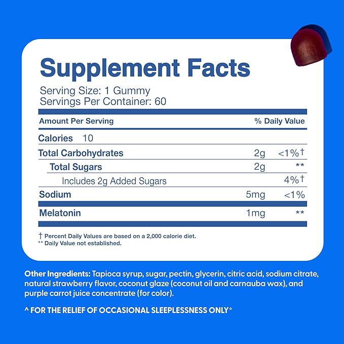 Feel Great Kids Melatonin Gummy | Strawberry Flavored Melatonin Gummies Kids | 1 MG of Melatonin Sleep Aid for Kids | Vegan Gummies | 60 Day Supply