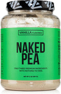 NAKED Vanilla Pea Protein Isolate from North American Farms, Only 3 Ingredients, Vanilla Vegan Protein, NSF Certified, Gluten-Free, Soy Free, GMO Free - 2LB