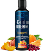 SIRENLABS L-Carnitine Elite Burn Liquid Keto Fat Burner and Metabolism Activator - Fat Loss Support Keto Friendly Weight Loss Increase Energy-Stimulant Free - Malibu Beach Blast 3000mg (32 Servings)