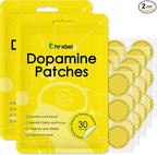 Dopamine Patches Extra Strength, Plant-Based Formula, Vegan Mood Balance Patch for Men and Women, 60 Count
