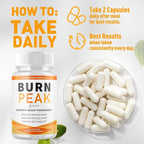 (3 Pack) Burn Peak Capsules, Official Burnpeak Pink Salt Pills with All Natural Ingredients, Advanced BurnPeak Health Supplement with Premium Vitamins for Active Lifestyle Support (180 Capsules)
