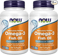 NOW Foods Omega-3-100 Softgels (Pack of 2)