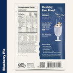 Keto Chow Blueberry Pie - Keto Meal Replacement Shake Powder - Nutritionally Complete - Low Carb - Delicious Easy Meal Substitute - Protein Rich & Dairy Free - Single Meal Serving