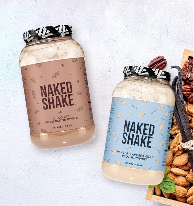 NAKED Shake - Chocolate Protein Powder - Plant Based Protein Shake with Mct Oil, NSF Certified, Gluten-Free, Soy-Free, No Gmos Or Artificial Sweeteners - 30 Servings