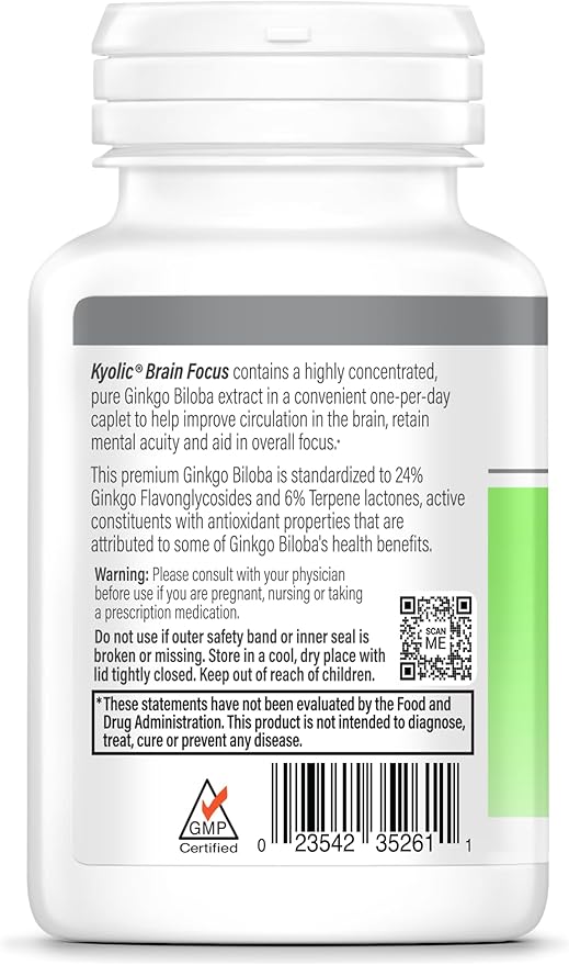 Kyolic Specialty Series Brain Memory, for Mental Acuity & Focus*, 90 Capsules