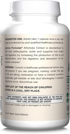 Jarrow Formulas Artichoke 500 mg, Dietary Supplement for Liver Health and Digestion Support, 180 Veggie Capsules, 180 Day Supply, Pack of 12