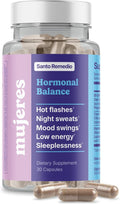 Santo Remedio Hormonal Balance for Women | Menopause Support for Hot Flashes, Night Sweats & Mood Swings | Hormone-Free Formula with Siberian Rhubarb, Chaste Tree & DIM | Doctor Juan Rivera Product